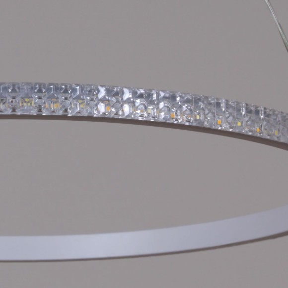 Подвесная светодиодная люстра с пультом управления Reluce 06315-3.9-01 WH