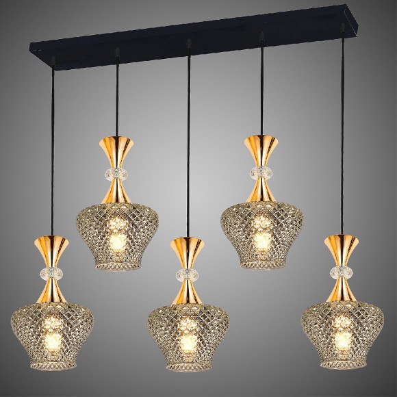 Подвесная люстра Reluce 09004-0.9-05L SMOKE