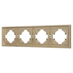 Рамка пластиковая на 4 поста Arlight FRM-TENDO-SFPL-4-GD 054663