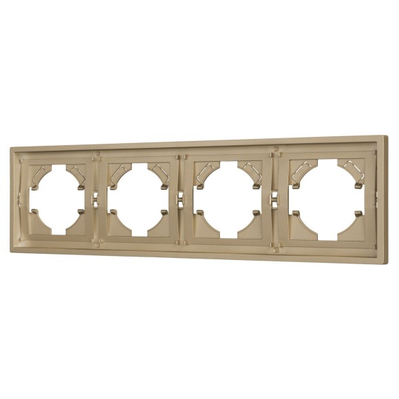 Рамка пластиковая на 4 поста Arlight FRM-TENDO-SFPL-4-GD 054663