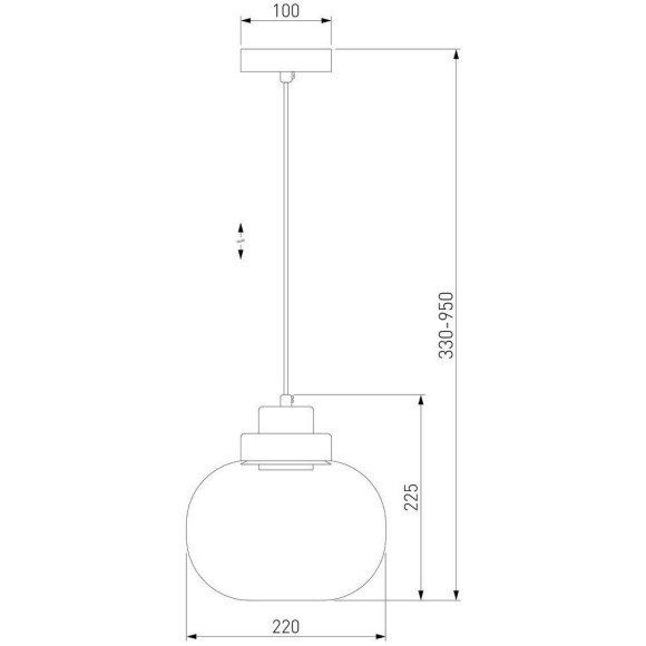 Подвесной светильник Eurosvet Jeffry 50241/1 LED дымчатый a060674