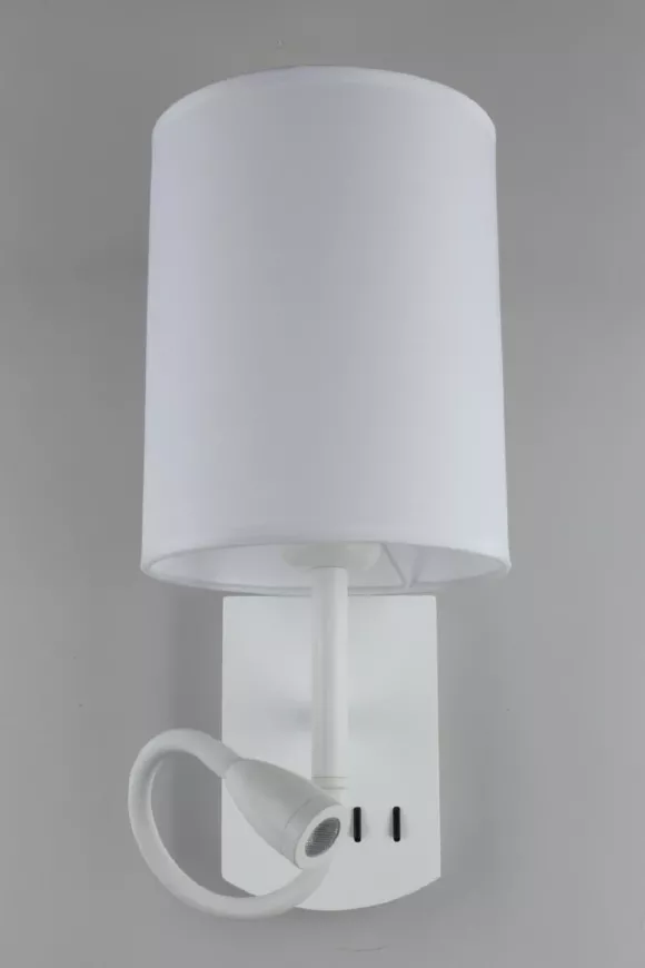 Бра Omnilux Ocricchio OML-62701-02, Белый, Металл, Ткань