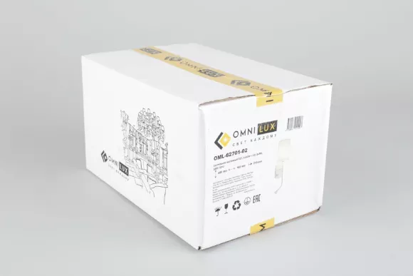 Бра Omnilux Ocricchio OML-62701-02, Белый, Металл, Ткань, упаковка