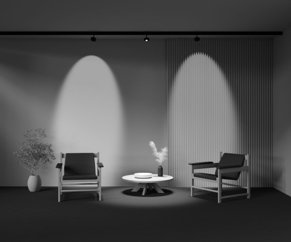 Трековый магнитный светильник Maytoni Lens TR217-4-15WTW-DS-B