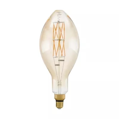 Лампа светодиодная филаментная диммируемая Eglo E27 8W 2100К янтарь 11685