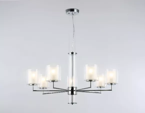 Подвесная люстра Ambrella Light High Light Heigh Light LH56003, Хром, Белый, Металл, крупный план