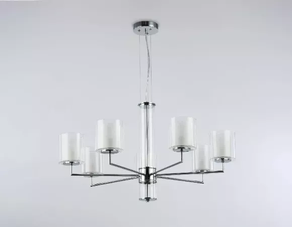 Подвесная люстра Ambrella Light High Light Heigh Light LH56003, Хром, Белый, Металл, декоративные элементы крупным планом
