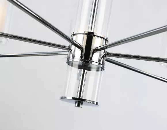Подвесная люстра Ambrella Light High Light Heigh Light LH56003, Неоклассика, Белый, Хром