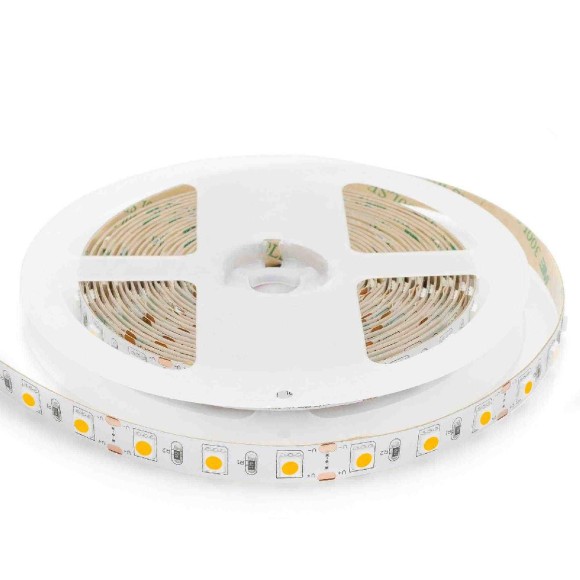Светодиодная лента Apeyron 24В ПРО 14,4Вт/м smd5050 60д/м IP20 1100Лм/м 5м 3000К 00-308