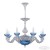 Подвесная люстра Bohemia Ivele Crystal AL79101P/8/250 WMN P Aquamarine/M-1G