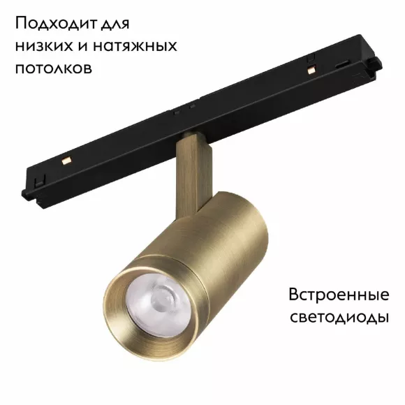 Трековый магнитный светильник Arlight MAG-ORIENT-SPOT-R45-12W Day4000 (BR, 24 deg, 48V) 042259, Бронза, Нейтральный белый, Металл Трековый магнитный светильник Arlight MAG-ORIENT-SPOT-R45-12W Day4000 (BR, 24 deg, 48V) 042259, Бронза, Нейтральный белый, Металл