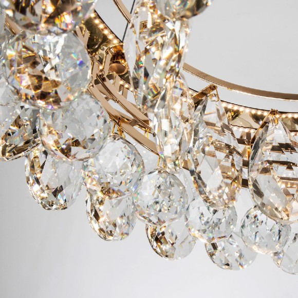 Подвесная светодиодная люстра с пультом управления Modelux ML.351.800 GD