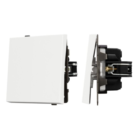 Механизм выключателя одноклавишный перекрёстный Arlight SWT-TENDO-MKX1-SFPL-WH (230V, 10A) 054574