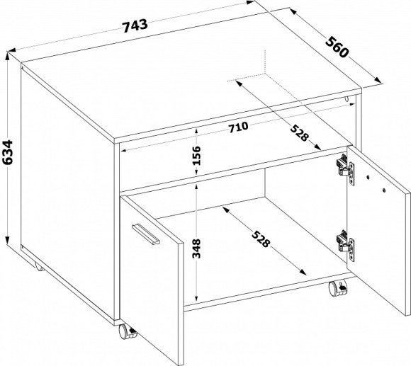 Тумба комбинированная КТ-351 SK_00-00016339