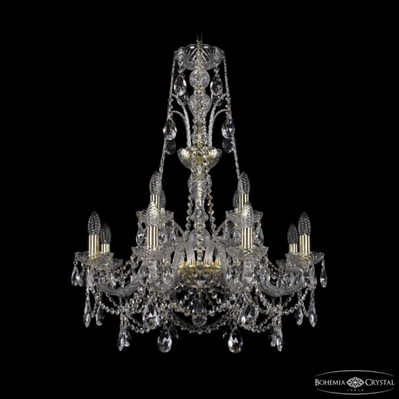 Подвесная люстра Bohemia Ivele Crystal 1411/8+4/240/XL-83 G