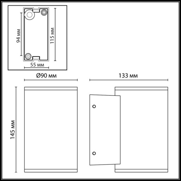 Уличный настенный светильник Odeon Light Nature Long 7142/12WL