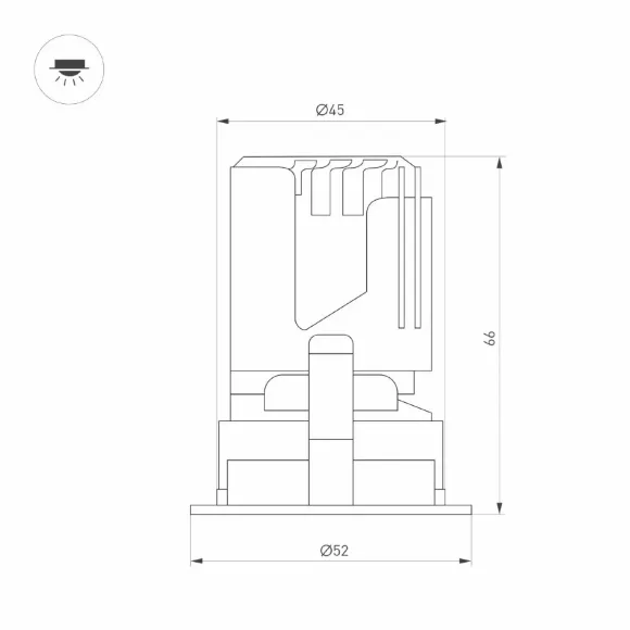 Встраиваемый светильник даунлайт Arlight MS-ARADO-BUILT-R45-5W Warm3000 (WH-WH, 36 deg, 230V) (IP20 Металл) 059102 Встраиваемый светильник даунлайт Arlight MS-ARADO-BUILT-R45-5W Warm3000 (WH-WH, 36 deg, 230V) (IP20 Металл) 059102