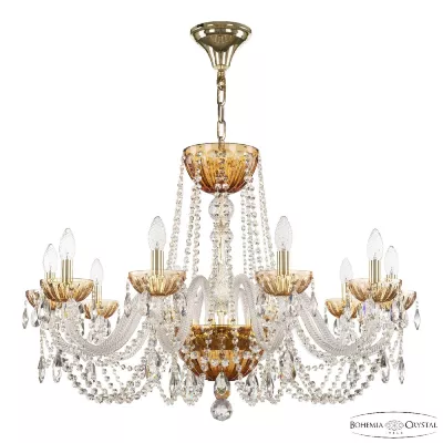 Подвесная люстра Bohemia Ivele Crystal 5402/10/300 G Amber/M-1H