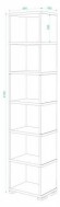 Стеллаж-колонка Домино СБ-15/6 MER_SB-15-6-N