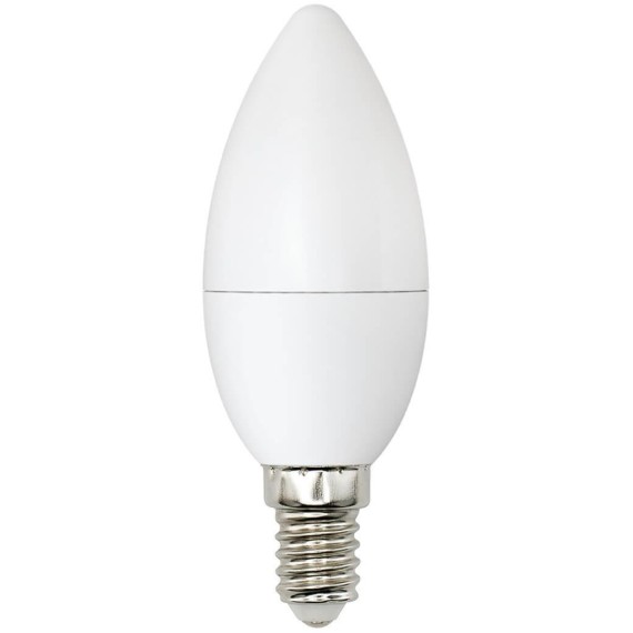 Лампа светодиодная (UL-00001570) Uniel E14 6W 4000K матовая LED-C37-6W/WW+NW/E14/FR PLB01WH