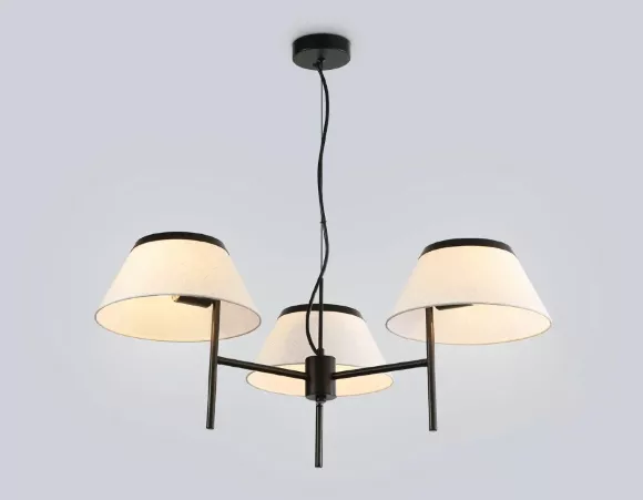 Подвесная люстра Ambrella Light High Light Classic LH72451, Черный, Белый, Металл Подвесная люстра Ambrella Light High Light Classic LH72451, Черный, Белый, Металл