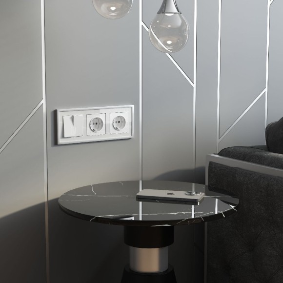 Розетка с заземлением и шторками Werkel 4690389197321 W1171141 a064012