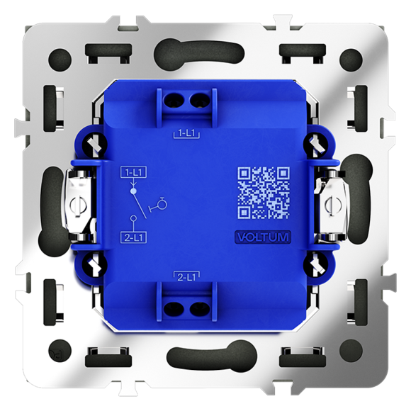 Выключатель с самовозвратом одноклавишный Voltum S70 VLS010607