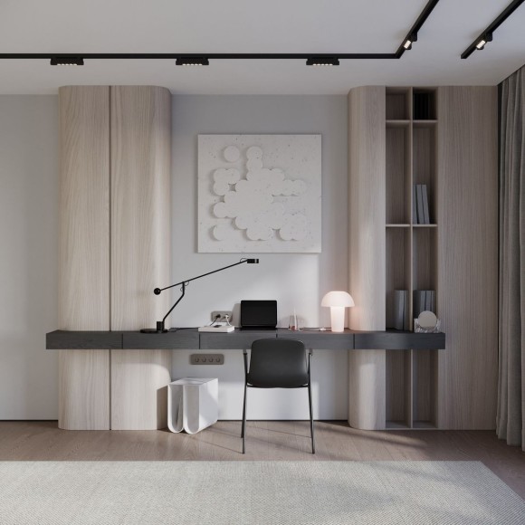 Шинопровод однофазный накладной с заглушкой и вводом питания Hesby Lighting Skylite HSBL_0173