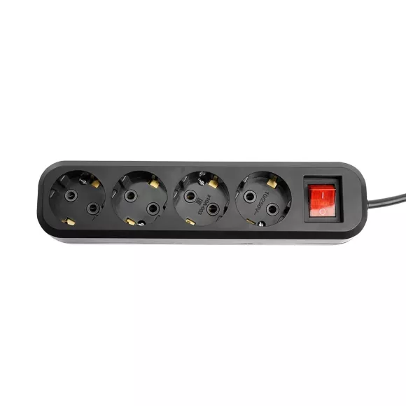 Удлинитель 4-местный с/з с выключателем Stekker Home HM03-41-03 50425 Удлинитель 4-местный с/з с выключателем Stekker Home HM03-41-03 50425