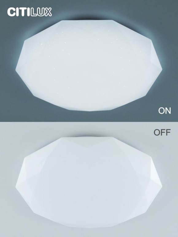 Потолочная светодиодная люстра Citilux Астрон CL733680G