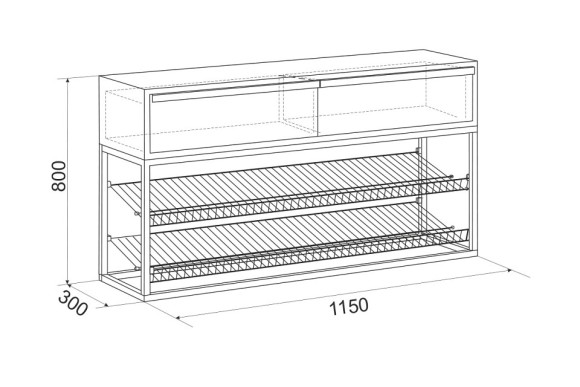 Стеллаж для обуви Лофт MBS_LMN-02_1797