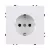 Розетка штепсельная SCHUKO 16A/250 В, белый матовый Kollinger Eclipse EC-014WH