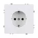 Розетка штепсельная SCHUKO 16A/250 В, белый матовый Kollinger Eclipse EC-014WH
