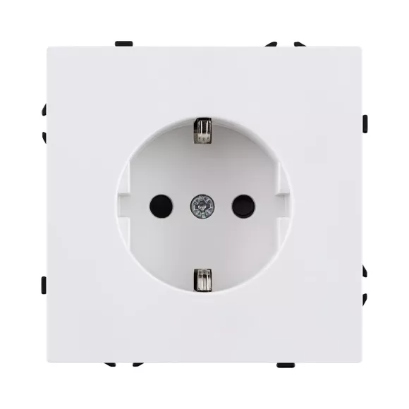 Розетка штепсельная SCHUKO 16A/250 В, белый матовый Kollinger Eclipse EC-014WH