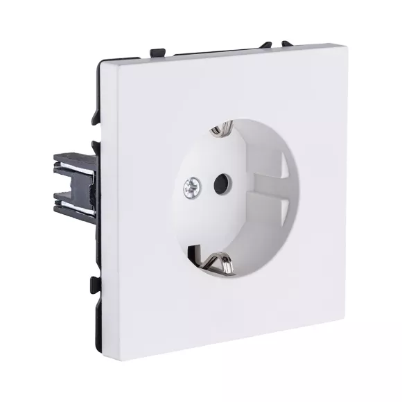 Розетка штепсельная SCHUKO 16A/250 В, белый матовый Kollinger Eclipse EC-014WH, Пластик, Австрия