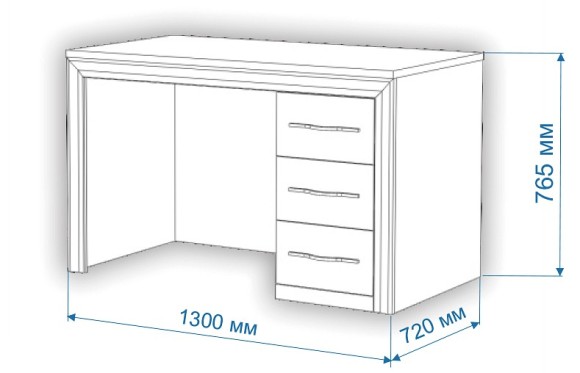Стол компьютерный Нобиле СтЯ130+НСт130Д MER_StYA130-NSt130D-SHKr