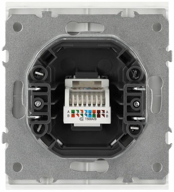 Розетка ЭРА Arktik 16-3107-01 информационная RJ45 белый Б0070474
