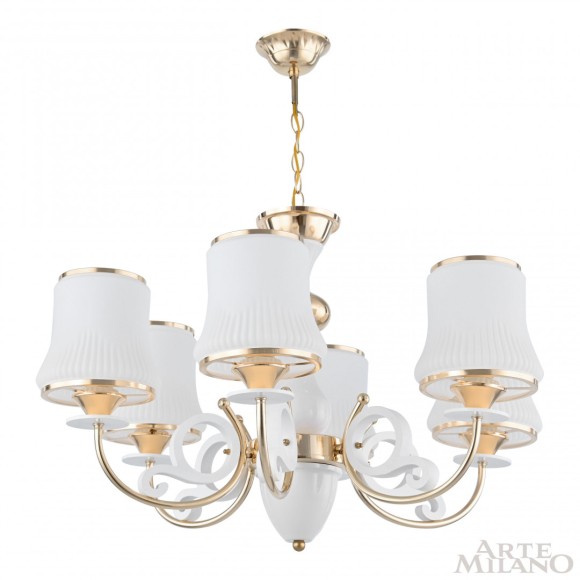 Подвесная люстра Arte Milano Florentia-1097 301097/6 Wh/Gd