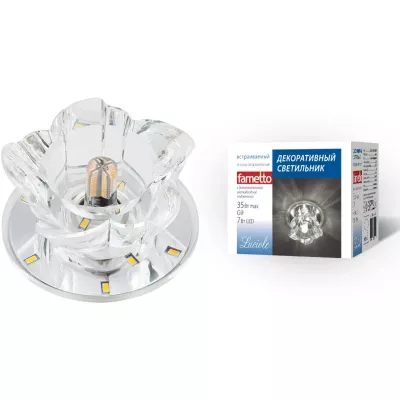 Встраиваемый светильник Fametto Luciole DLS-L125 G9 GLASSY/CLEAR UL-00000376