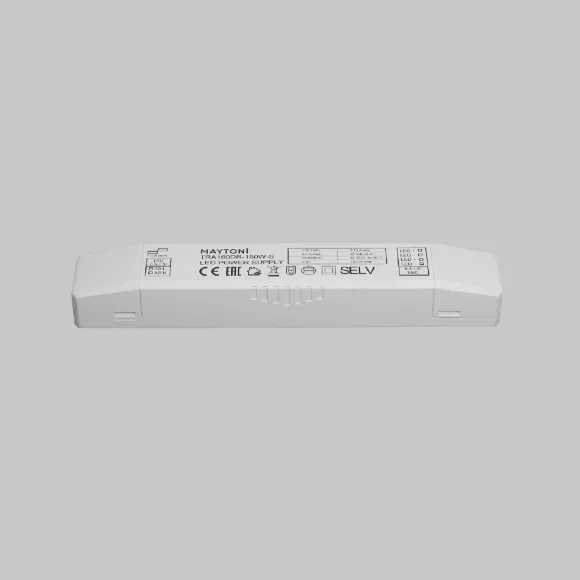 Блок питания встраиваемый Maytoni Power Supply Magnetic 150Вт DC48 3.13A IP20 TRA160DR-150W-S Блок питания встраиваемый Maytoni Power Supply Magnetic 150Вт DC48 3.13A IP20 TRA160DR-150W-S