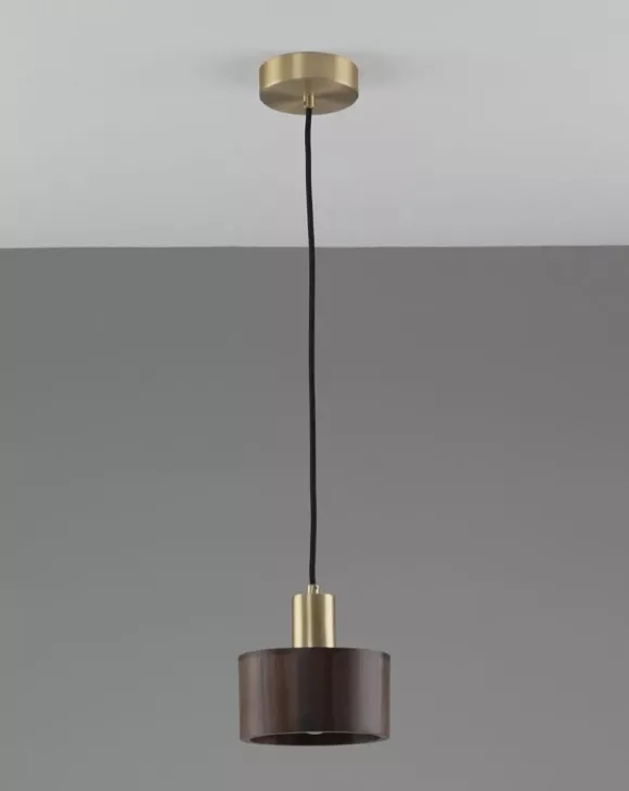 Подвесной светильник Moderli Walnut V11957-1P, Латунь, Коричневый, Металл Подвесной светильник Moderli Walnut V11957-1P, Латунь, Коричневый, Металл