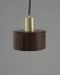 Подвесной светильник Moderli Walnut V11957-1P, Латунь, Коричневый, Металл, вид сверху