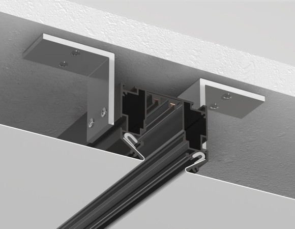 Шинопровод магнитный в натяжной потолок с торц. Заглушк. 2шт Ambrella Light Track System GL1019