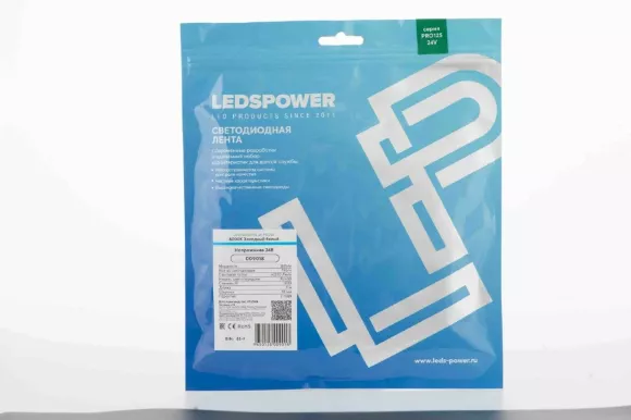 Светодиодная лента LEDS POWER 2835 192/м (18Вт/м) 24В холодная, серия ПРО125 009018 Светодиодная лента LEDS POWER 2835 192/м (18Вт/м) 24В холодная, серия ПРО125 009018