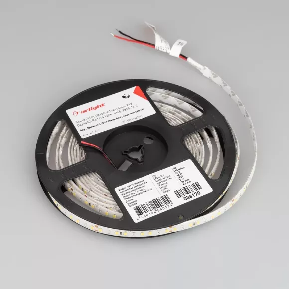 Светодиодная лента Arlight FITOLUX-SE-A144-10mm 24V Day4000-Red (14 W/m, IP65, 2835, 5m) 038170 Светодиодная лента Arlight FITOLUX-SE-A144-10mm 24V Day4000-Red (14 W/m, IP65, 2835, 5m) 038170