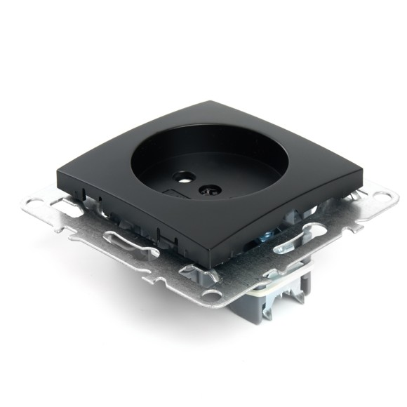 Розетка 1-местная б/з с защитной шторкой Stekker Эрна PST10-9109-03 49153