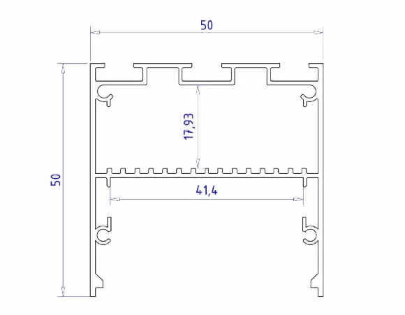 Алюминиевый профиль Ambrella Light Profile System GP3100BK