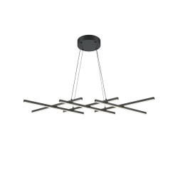 Подвесная светодиодная люстра Maytoni Halo MOD244PL-L50BK