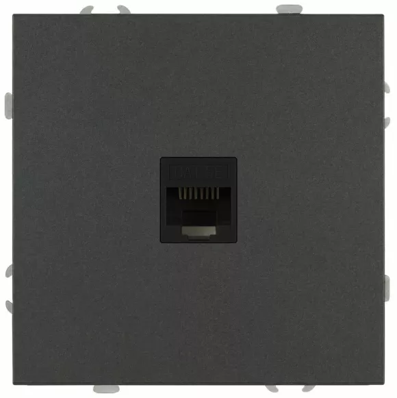Розетка Эра Galaxy 15-3107-06 информационная RJ45 IP20 графит Б0070745 Розетка Эра Galaxy 15-3107-06 информационная RJ45 IP20 графит Б0070745