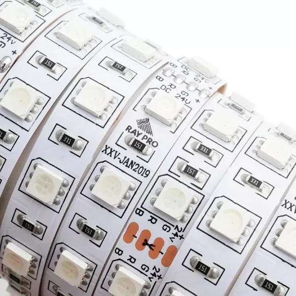 Cветодиодная лента Apeyron 24В 14,4Вт/м smd5050 60д/м IP20 5м RGB 00-310